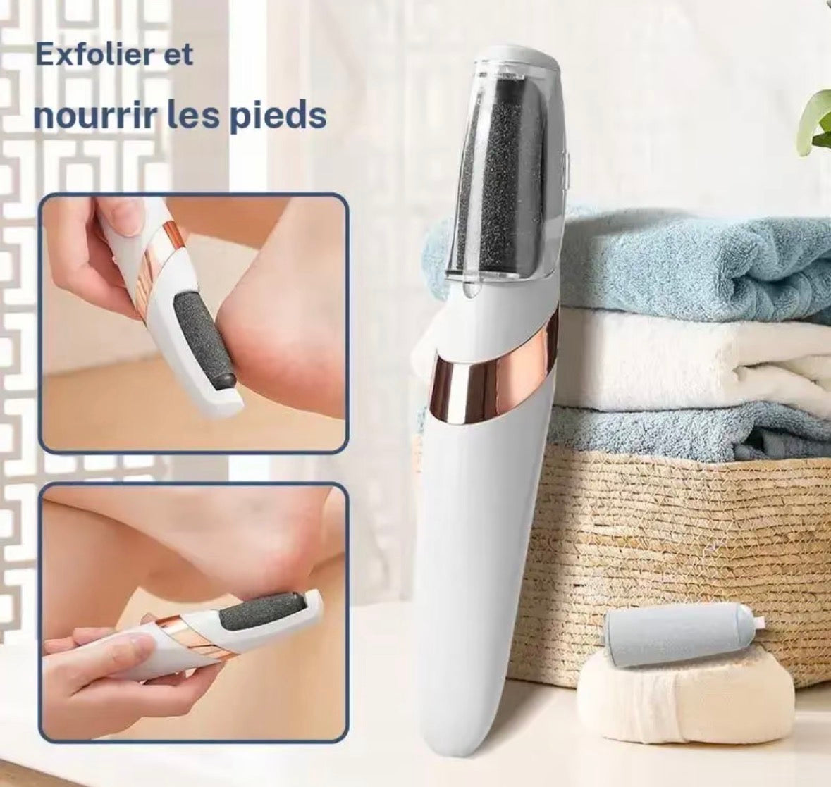 Râpe Électrique Rechargeable pour Pieds